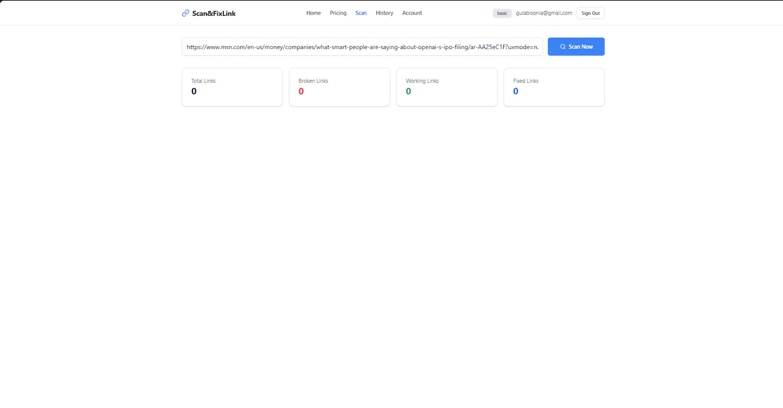 IntuitaAI Scan&FixLink Web App screenshot 4