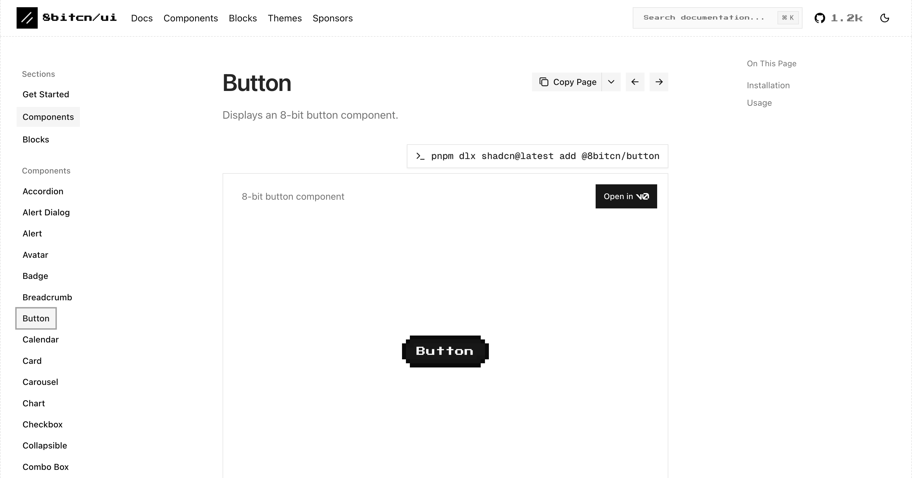 8bitcn/ui gallery image