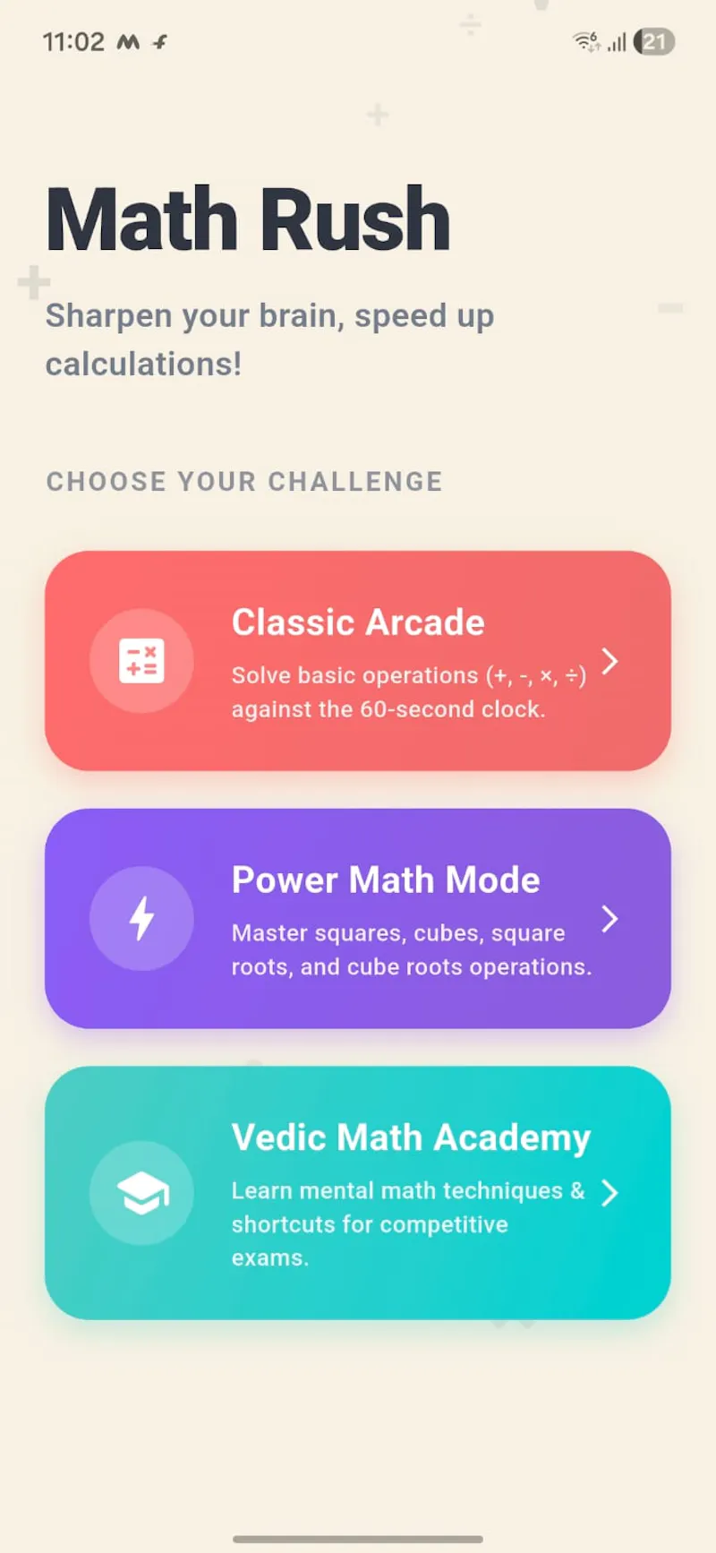 Math Rush screenshot 1