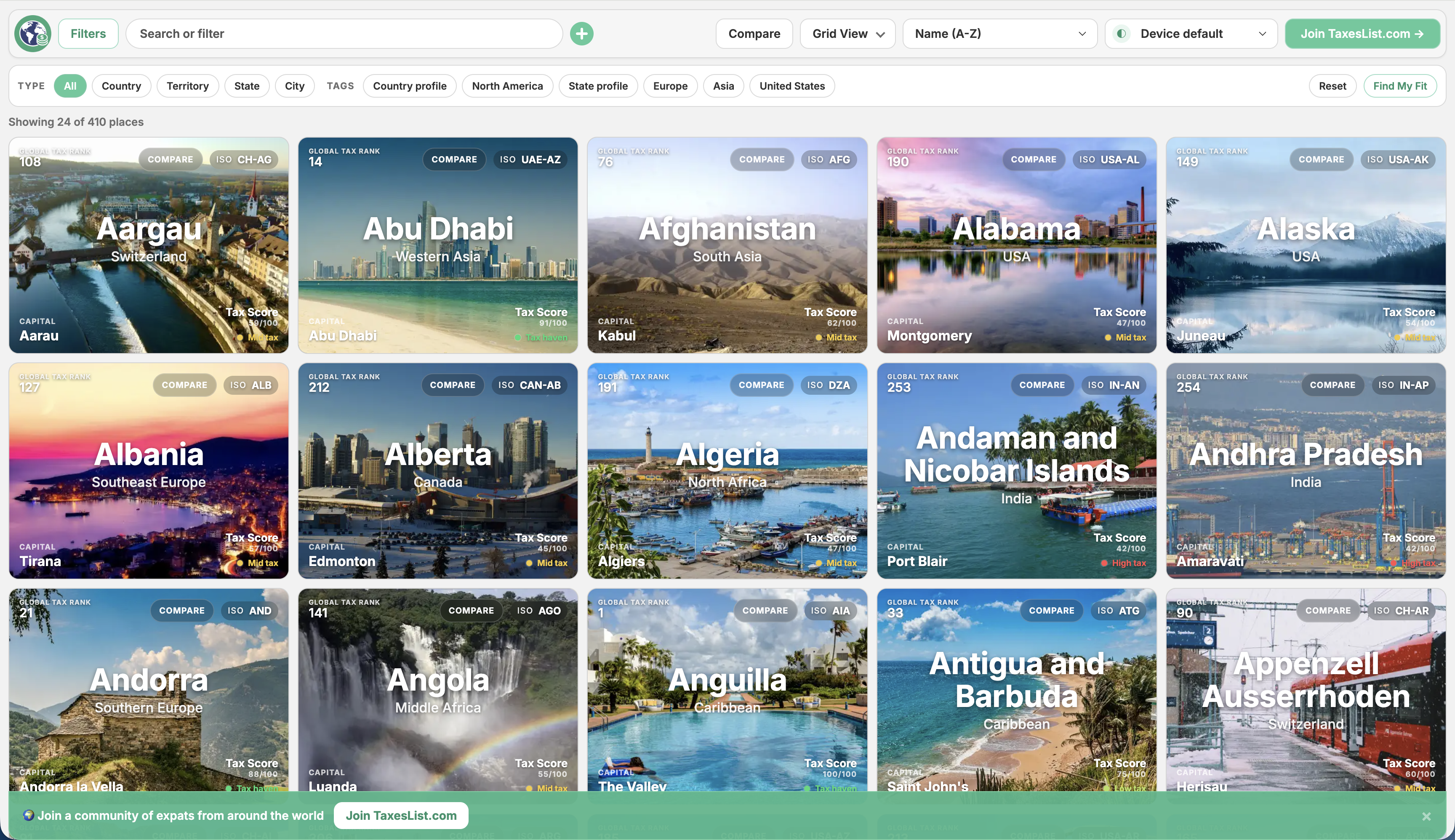 TaxesList gallery image