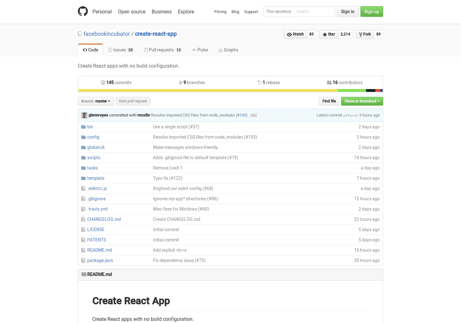 Create React App