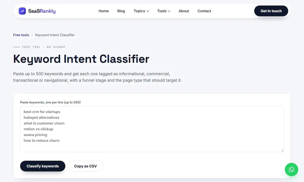 SaaS Rankly Free Tools gallery image