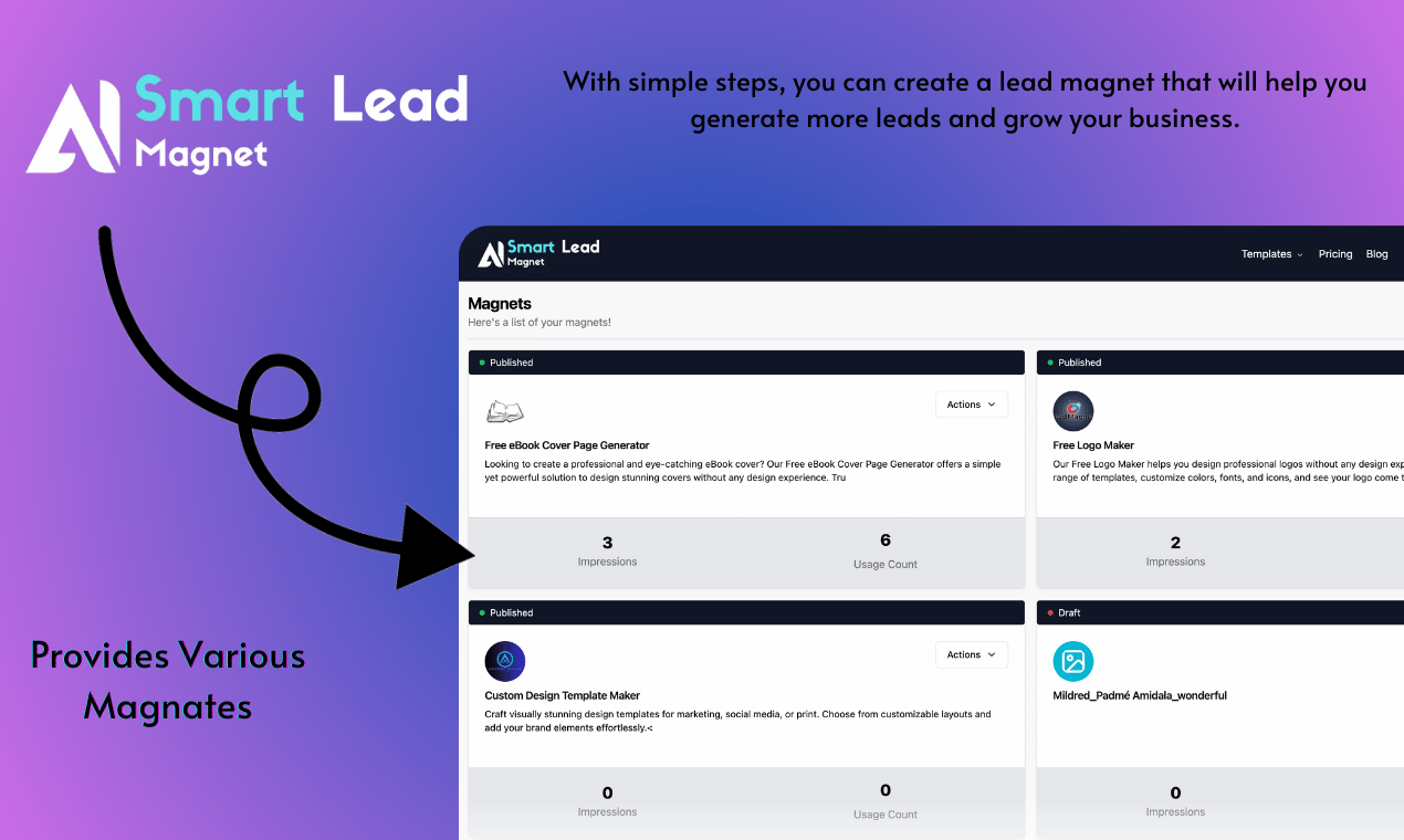 startuptile Smart Lead Magnet-AI Lead Magnets to Easily Boost Website Traffic