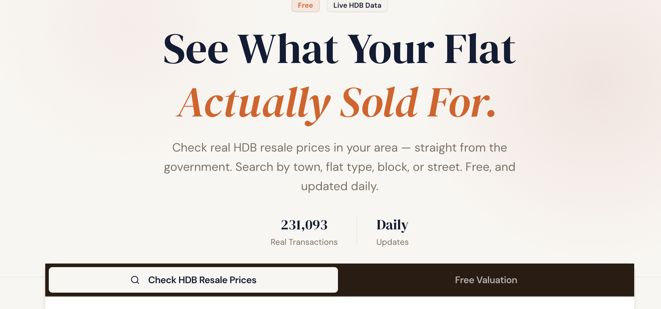 HDB Resale Radar gallery image