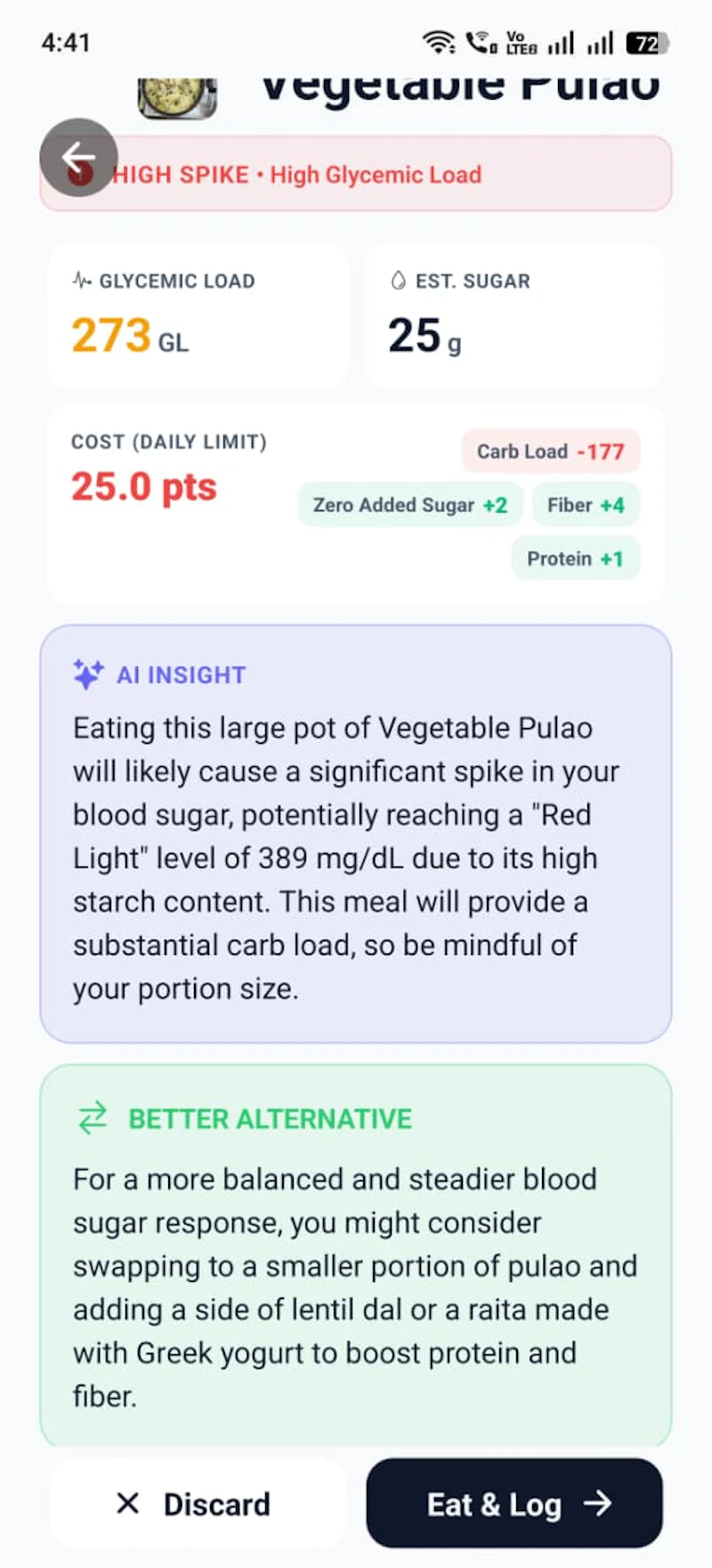 Blood Sugar Meal Tracker App - Sugu screenshot 4