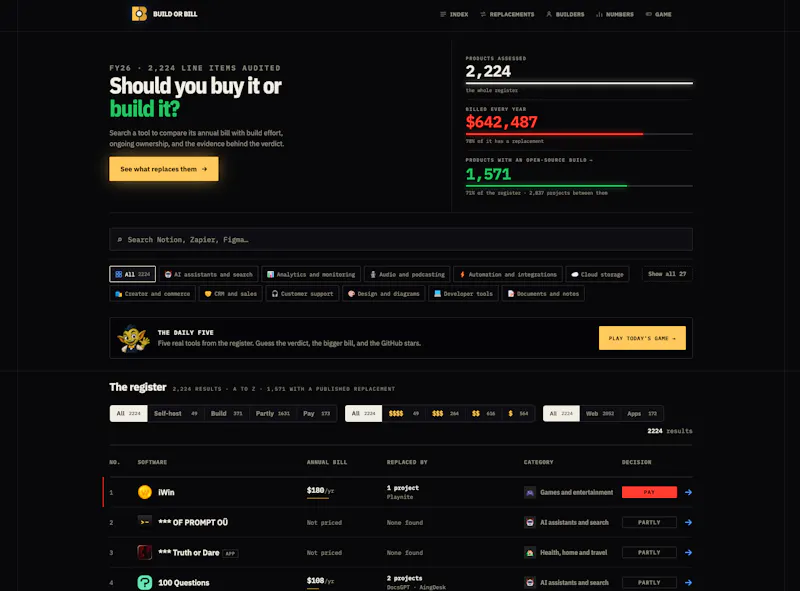 Build or Bill screenshot 2