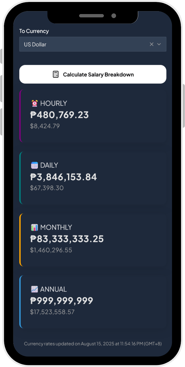Média Calculatrice de salaire Rebas 2