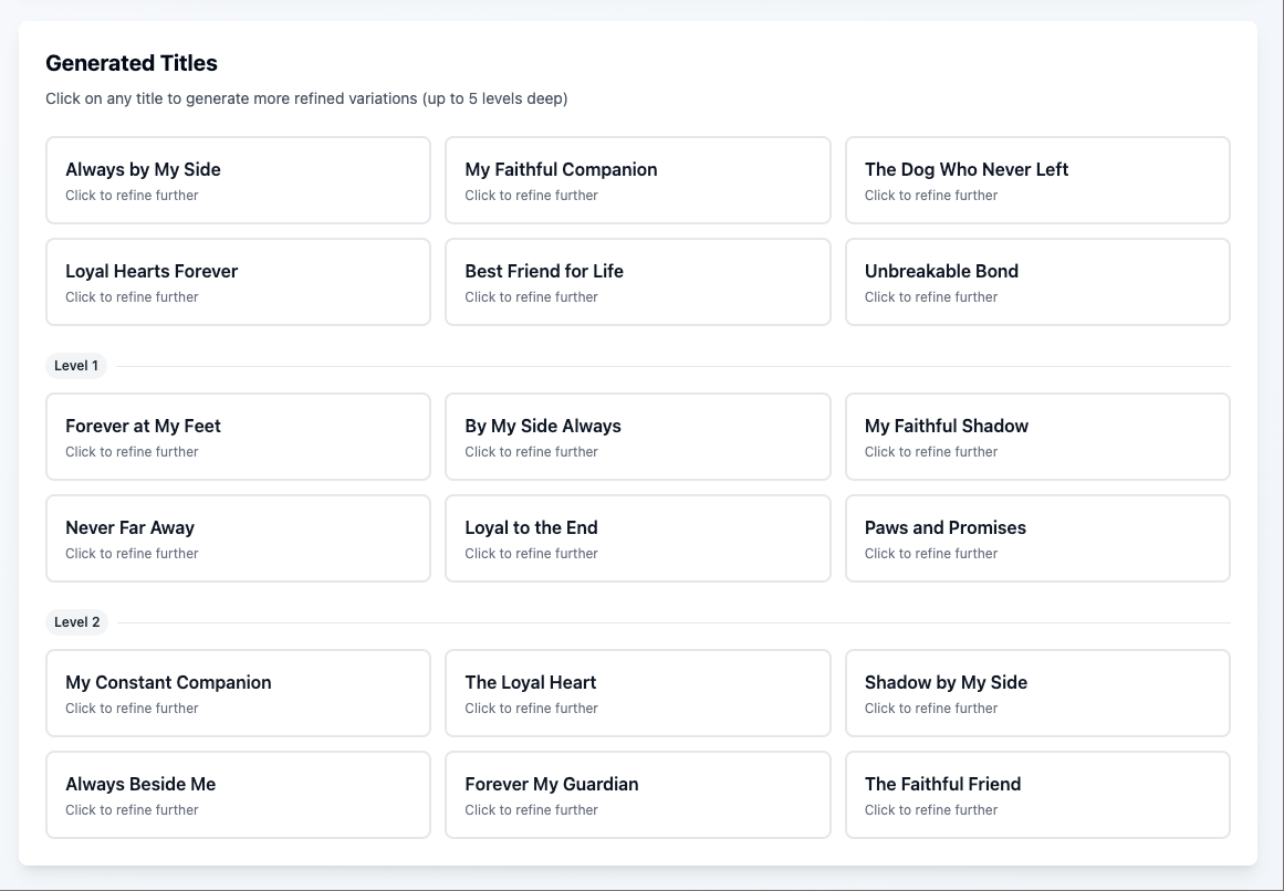 Movie Title Generator - Create captivating and memorable movie titles for any media 3