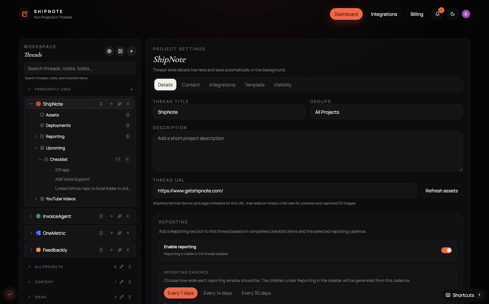 ShipNote screenshot 2