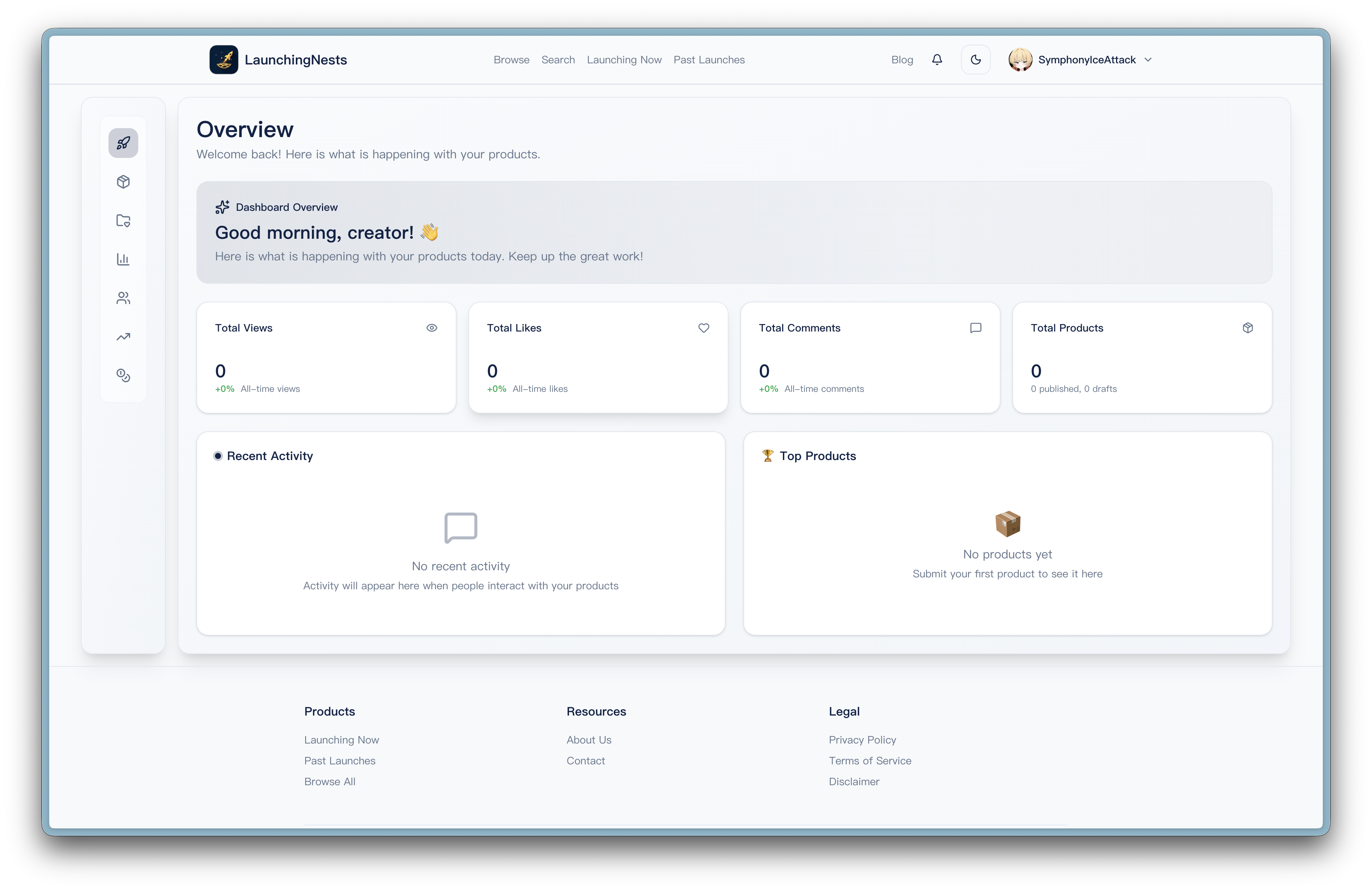 LaunchingNests - Screenshot 2 showing product features and functionality