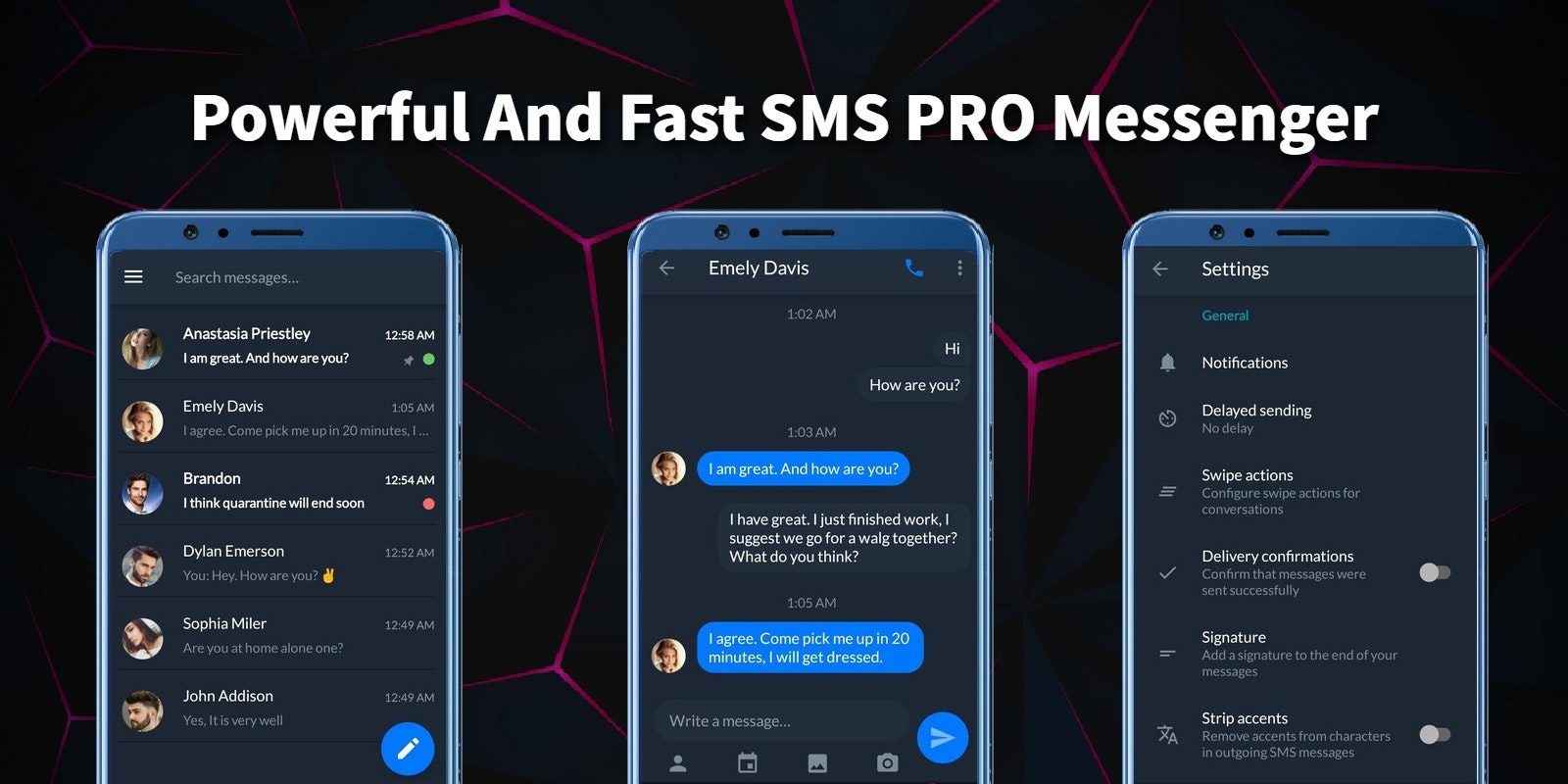 SMS 프로 메신저 미디어 1