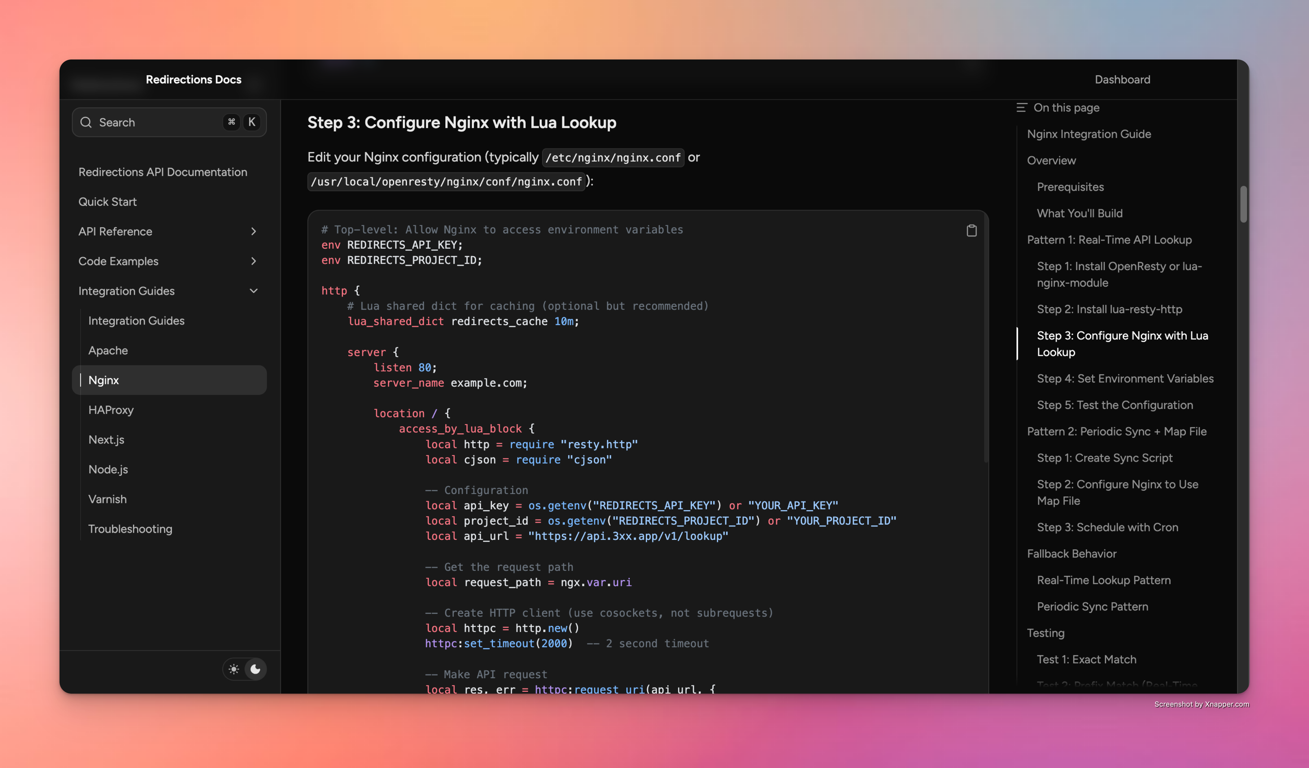 Redirections - Screenshot 5 showing product features and functionality