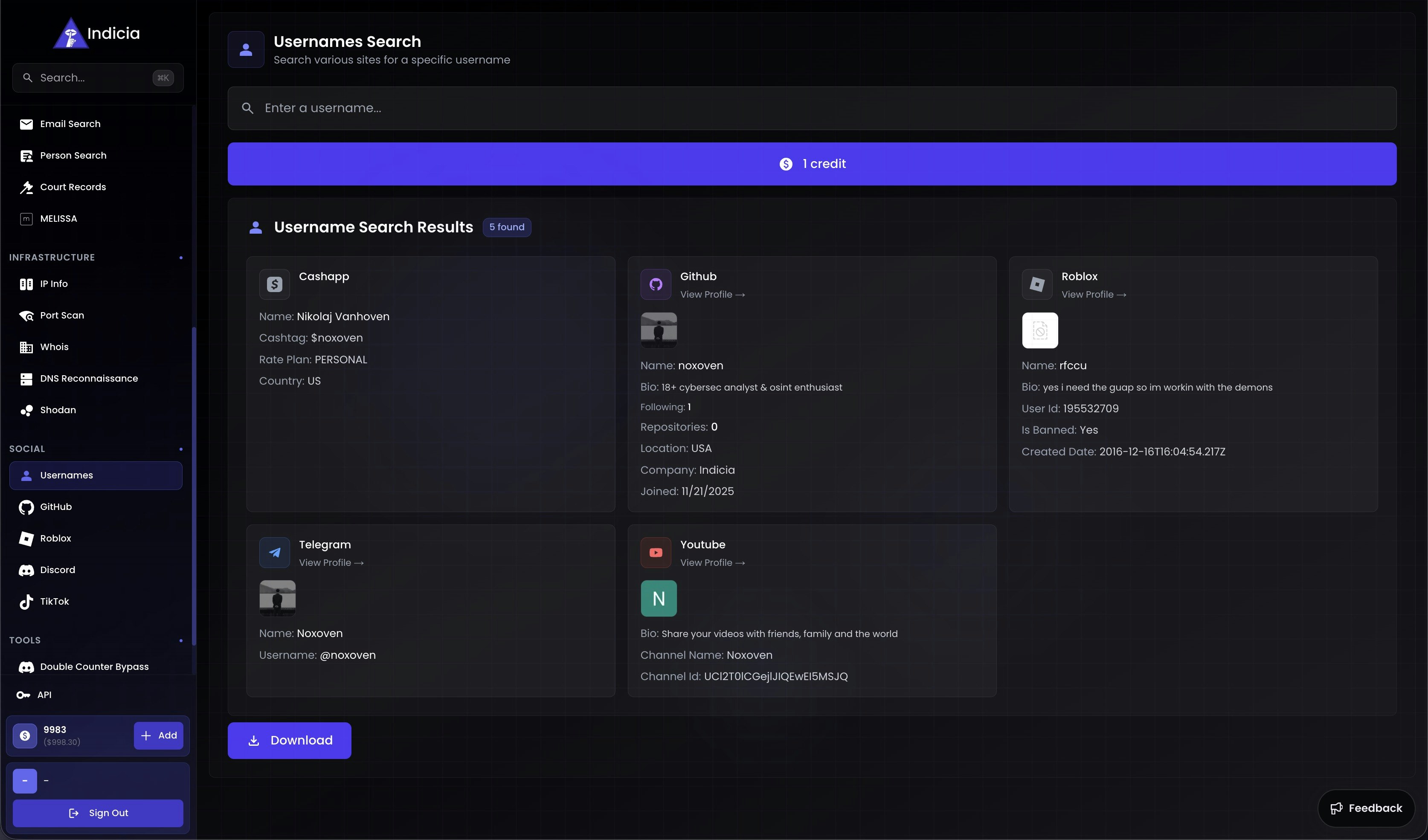 Indicia - Screenshot 3 showing product features and functionality