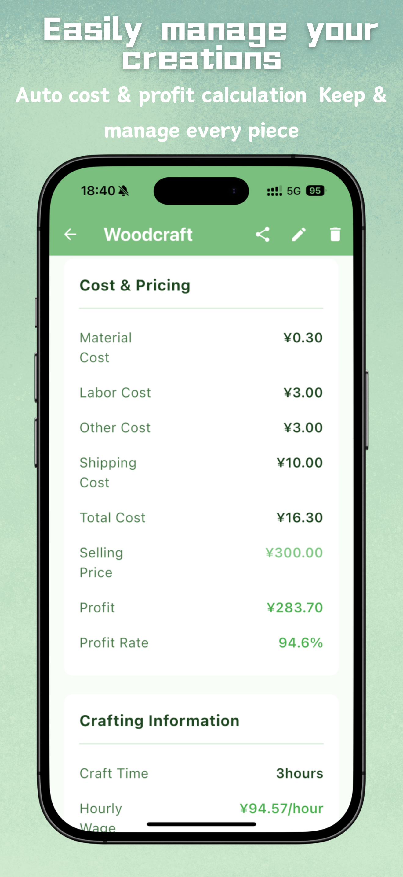 Média PinBox - Gestion des coûts et des commandes pour les créateurs artisanaux 7