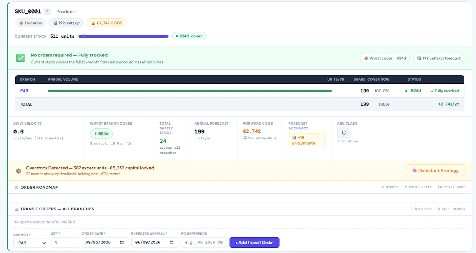 AI-powered forecasting & supply planning screenshot 8