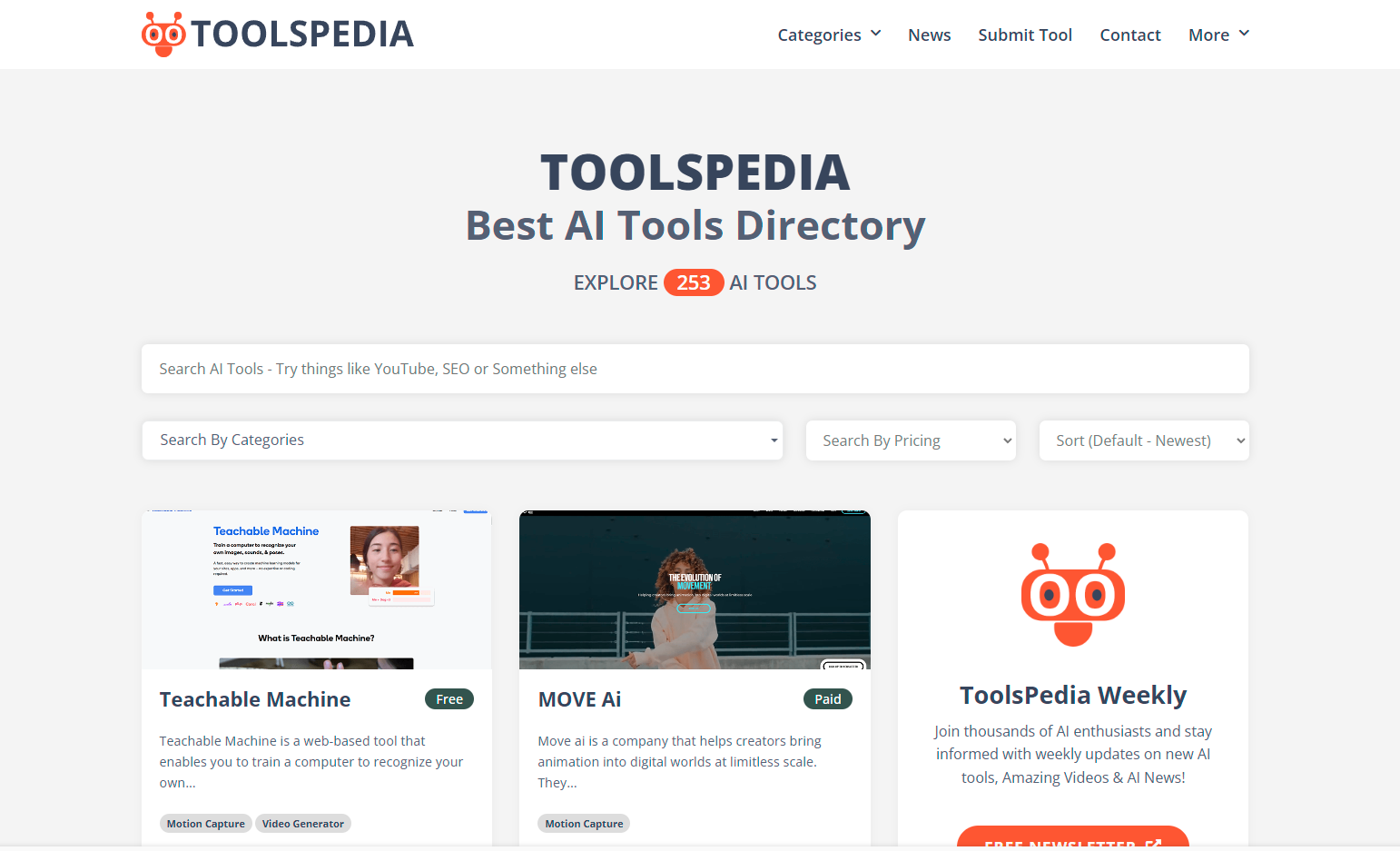ToolsPedia.io - 최고의 AI 도구 디렉토리 미디어 1