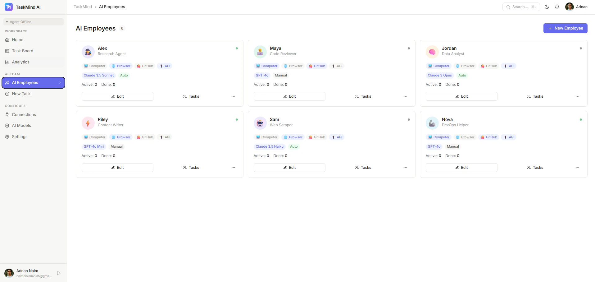 TaskMind: Your AI Productivity Employee screenshot 2