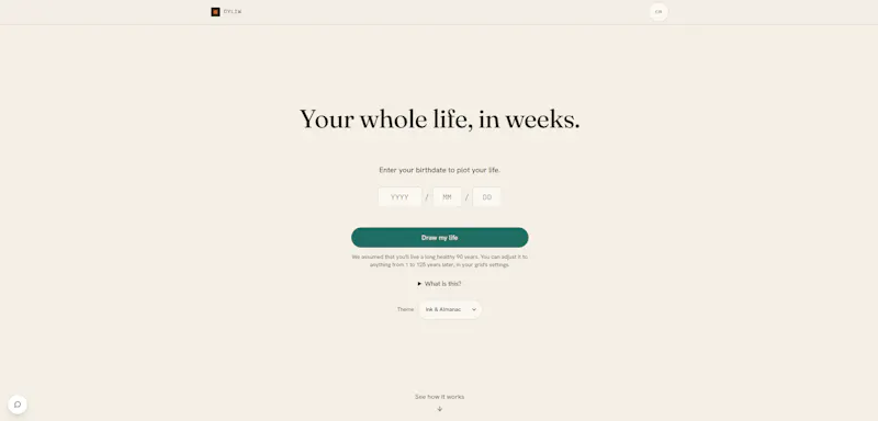 OYLIW — Your whole life, in weeks screenshot 3