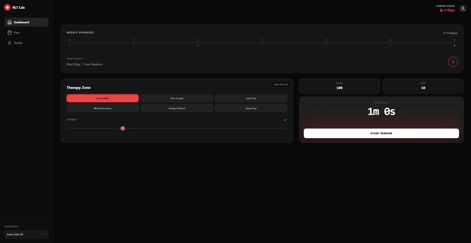 Red Light Therapy Dose Calculator screenshot 1