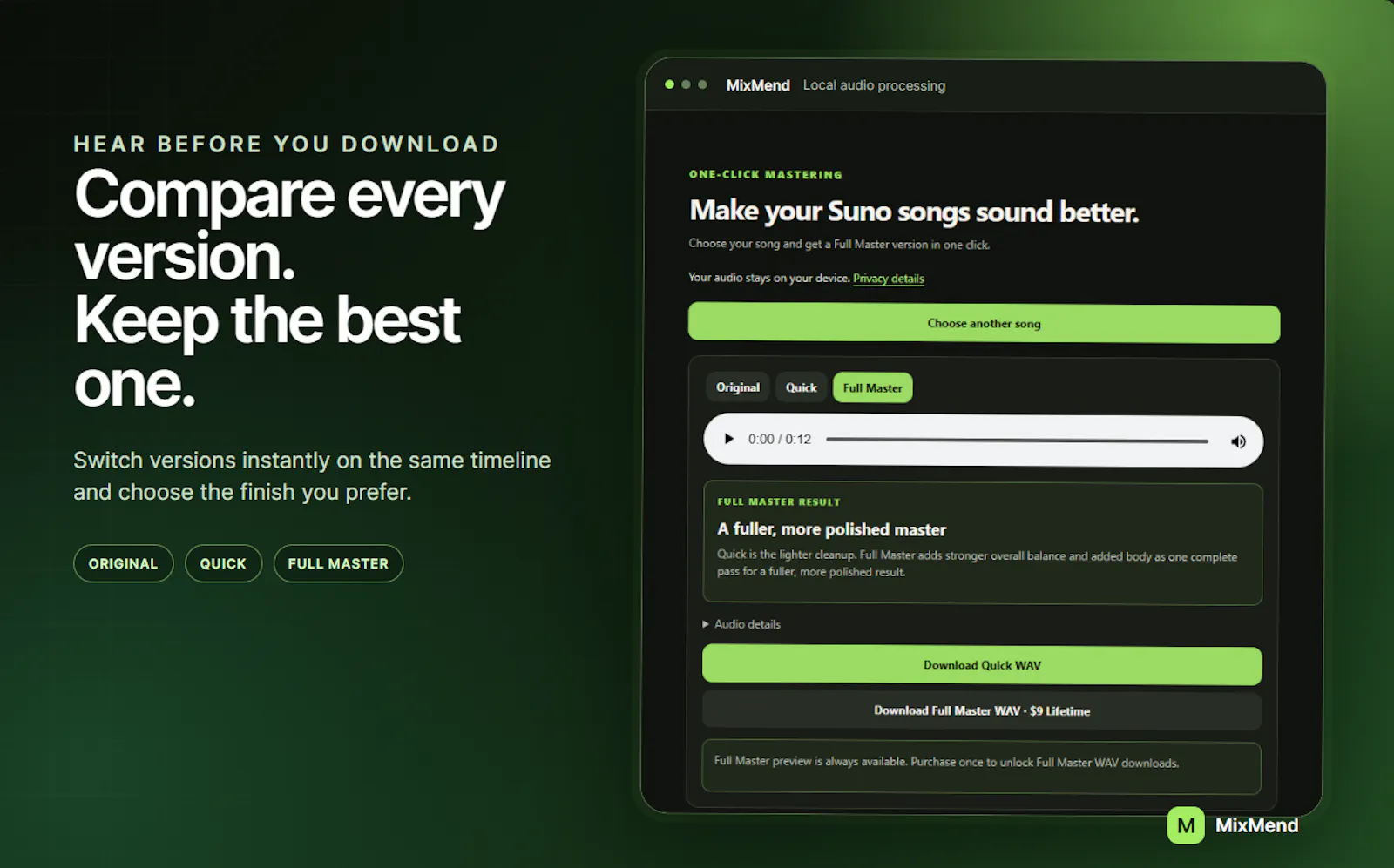 MixMend screenshot 3