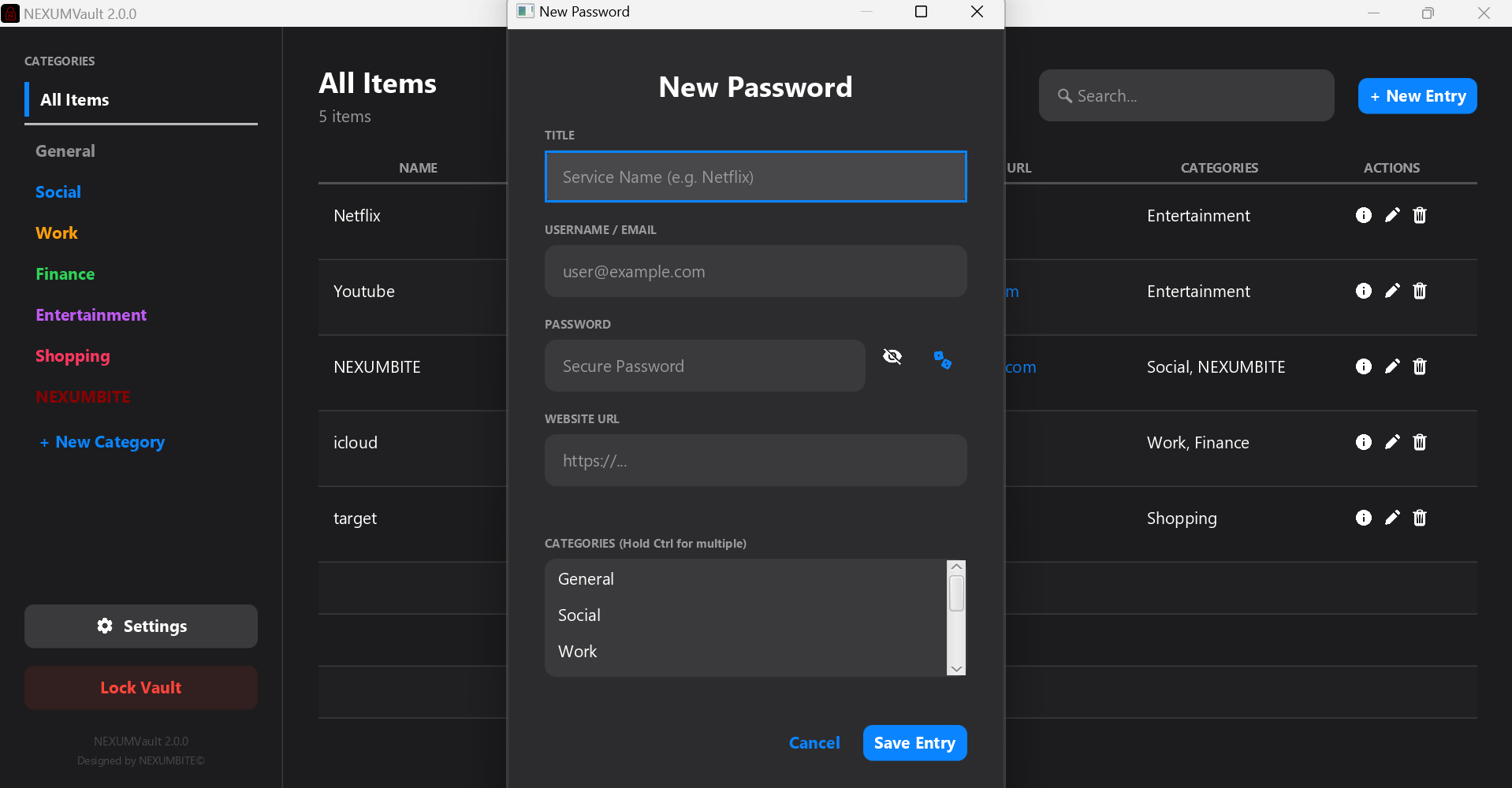 NEXUMVault gallery image