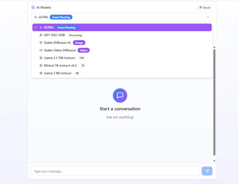 Code update - InfinityAI screenshot 2