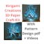 Kirigami Creations: 3D Paper Craft Kit