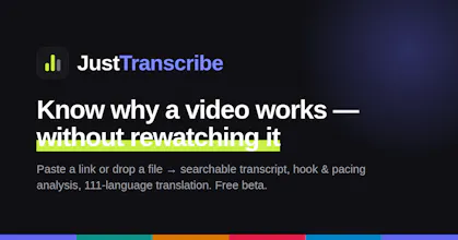 JustTranscribe gallery image