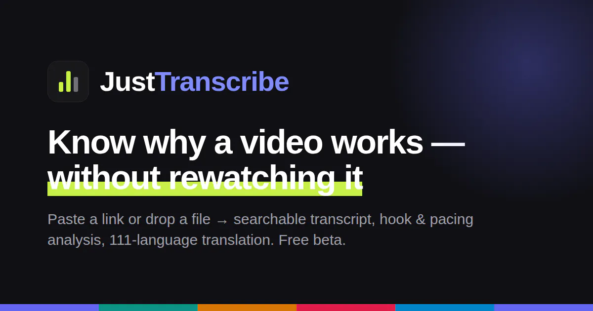 JustTranscribe screenshot