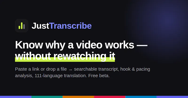 JustTranscribe screenshot 2