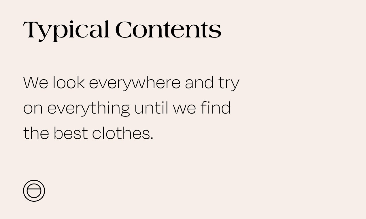 Typical Contents gallery image