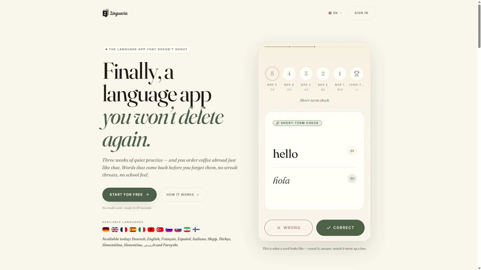 Linguavia screenshot 1