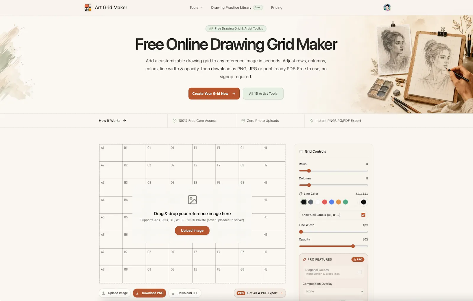 Art Grid Maker screenshot 3