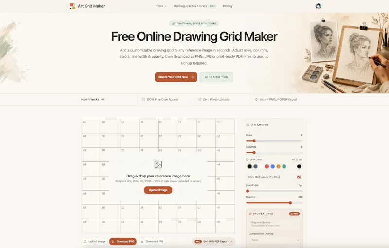Art Grid Maker screenshot 3