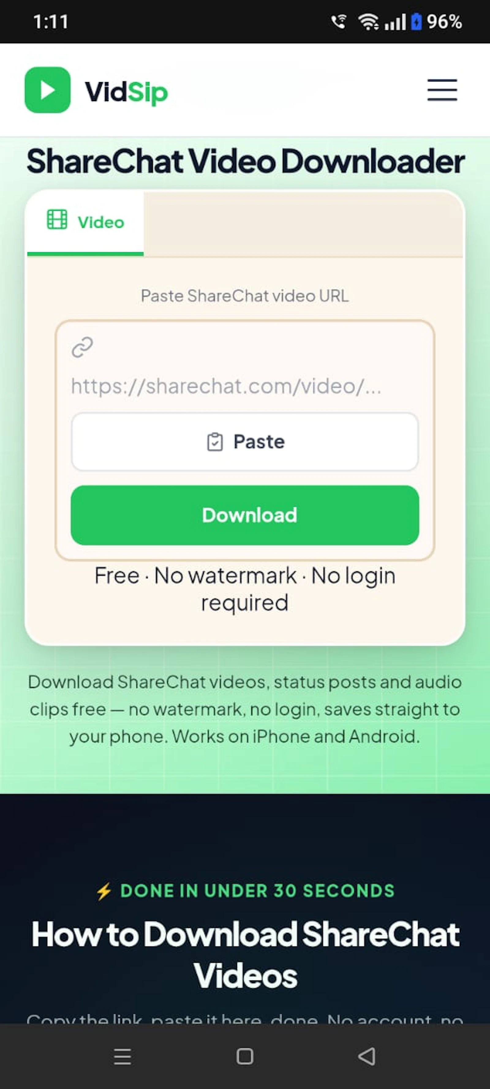 VidSip — Download Any Social Media Video screenshot 3