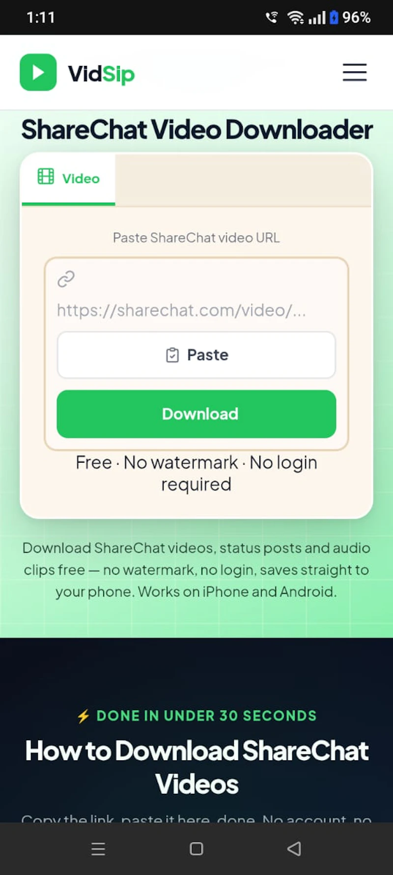 VidSip — Download Any Social Media Video screenshot 3
