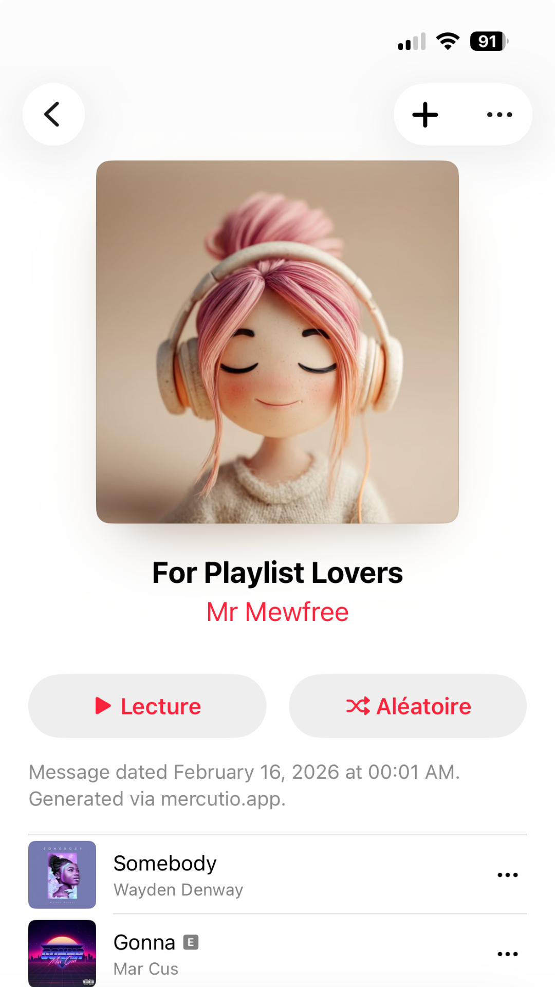 Say it with a playlist gallery image