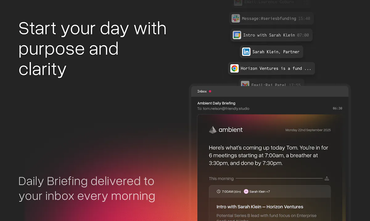 Ambient Daily Briefing