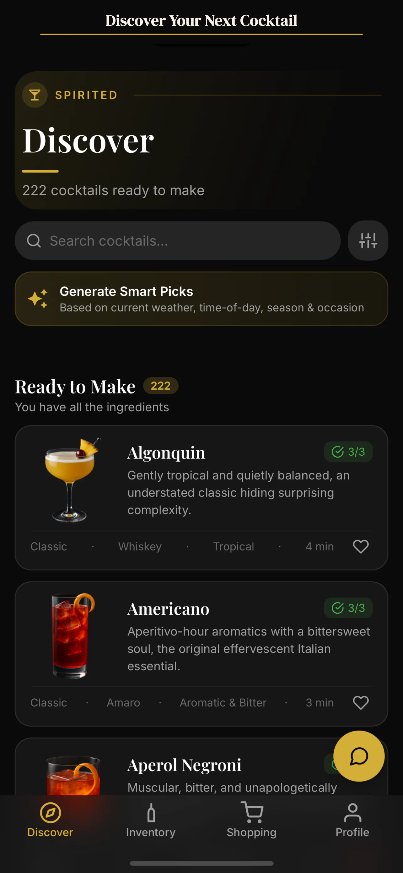 Spirited - Cocktail Recipes gallery image