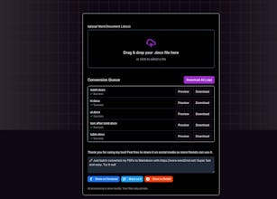 Word to Markdown Converter gallery image