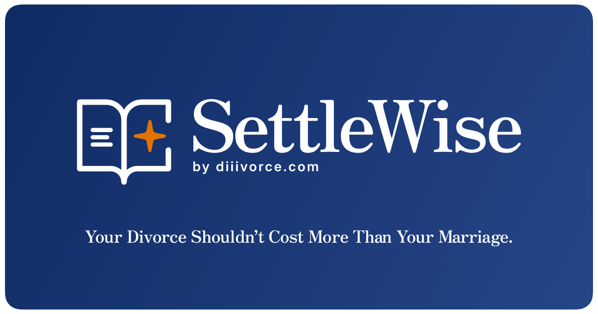SettleWise by diiivorce.com - Main product screenshot demonstrating key features and user interface