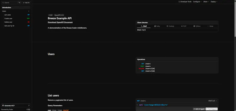 Breeze — Ultra Fast Golang Web Framework screenshot 2