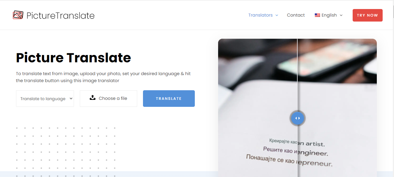 picture-translate - Translate image text in any language online for free