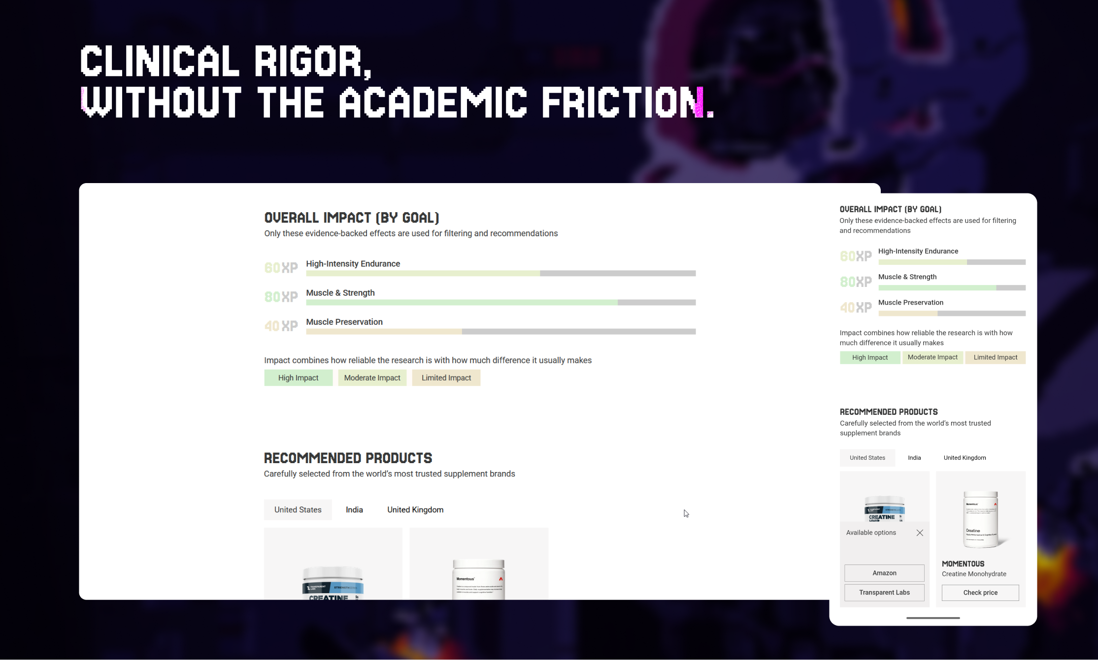 Tactics+ Supplement Finder gallery image