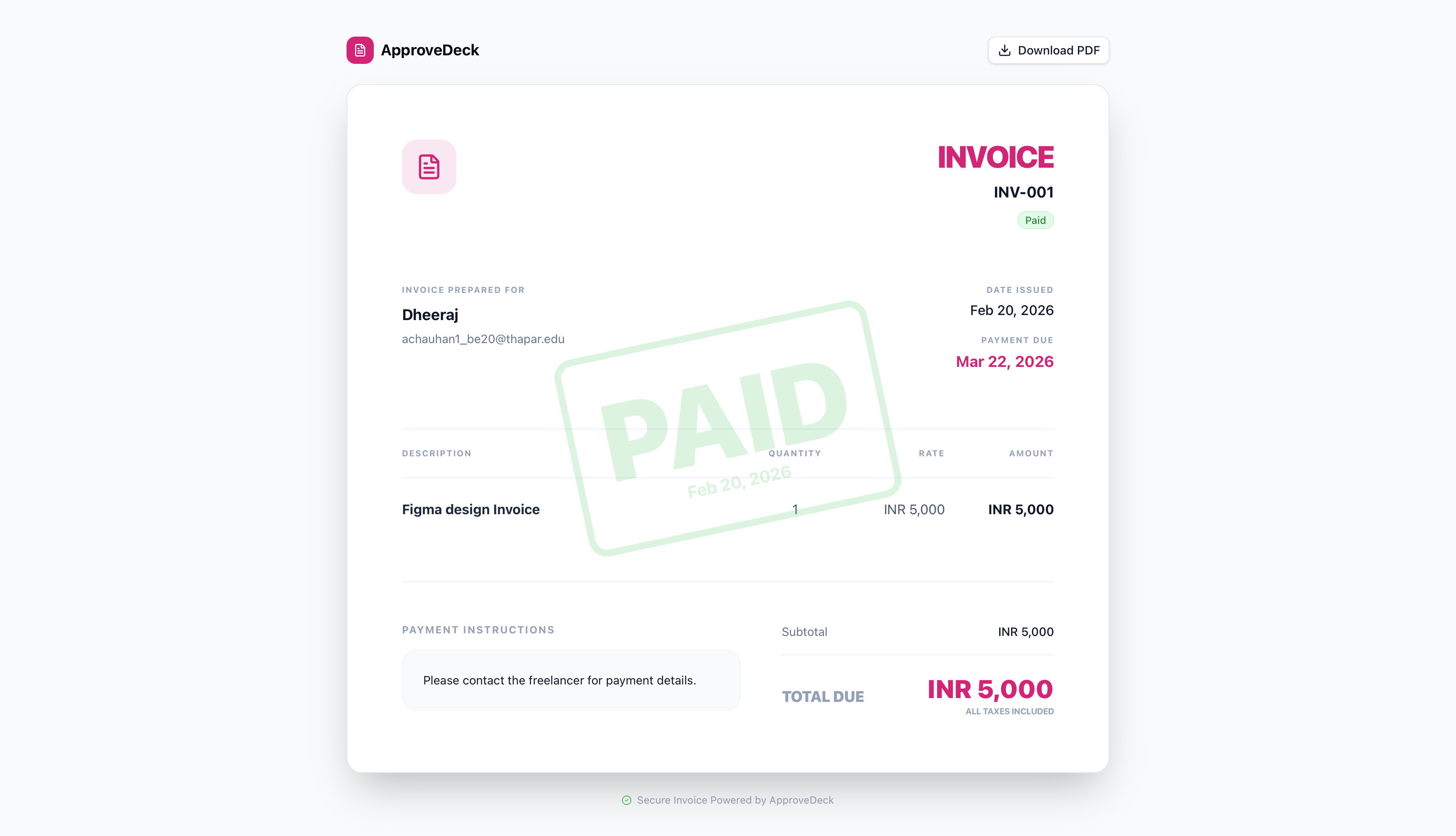 ApproveDeck gallery image