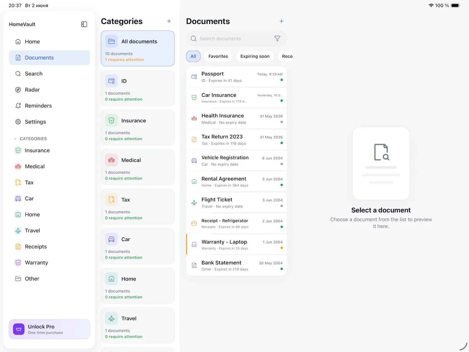 HomeVault screenshot 1