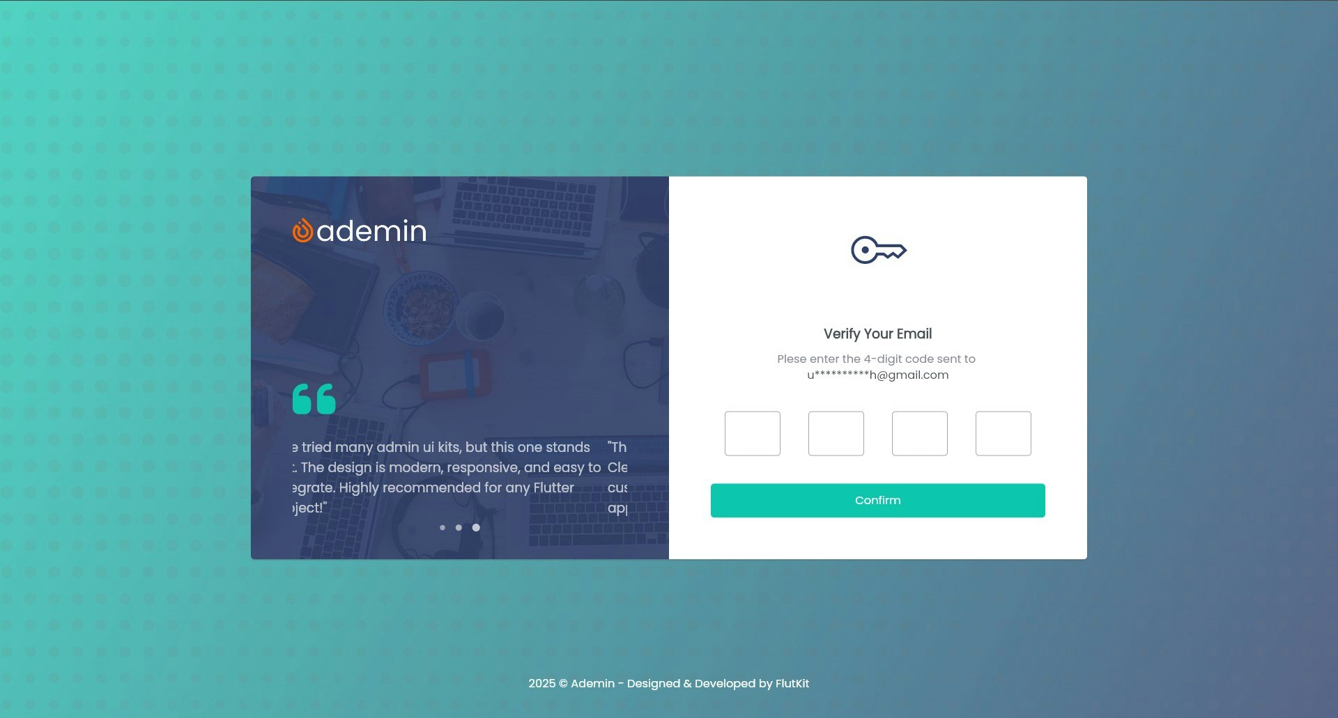 FlutKit Ademin gallery image