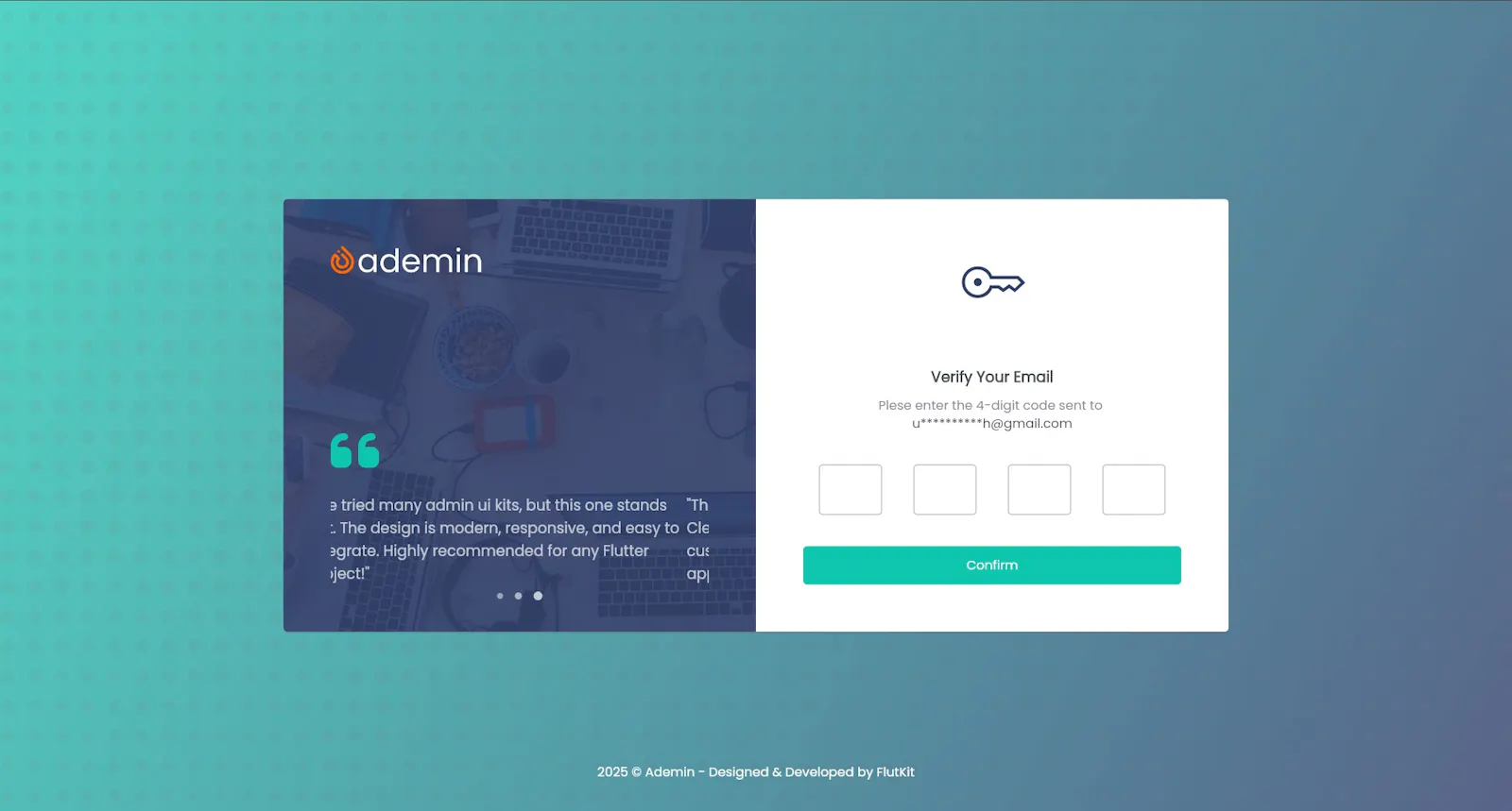 FlutKit Ademin screenshot 16