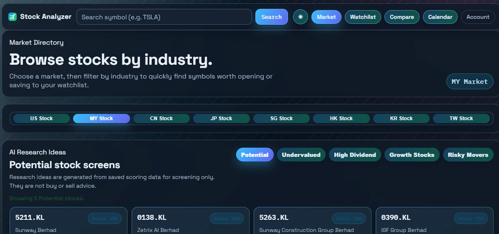 Stock Analyzer screenshot 2