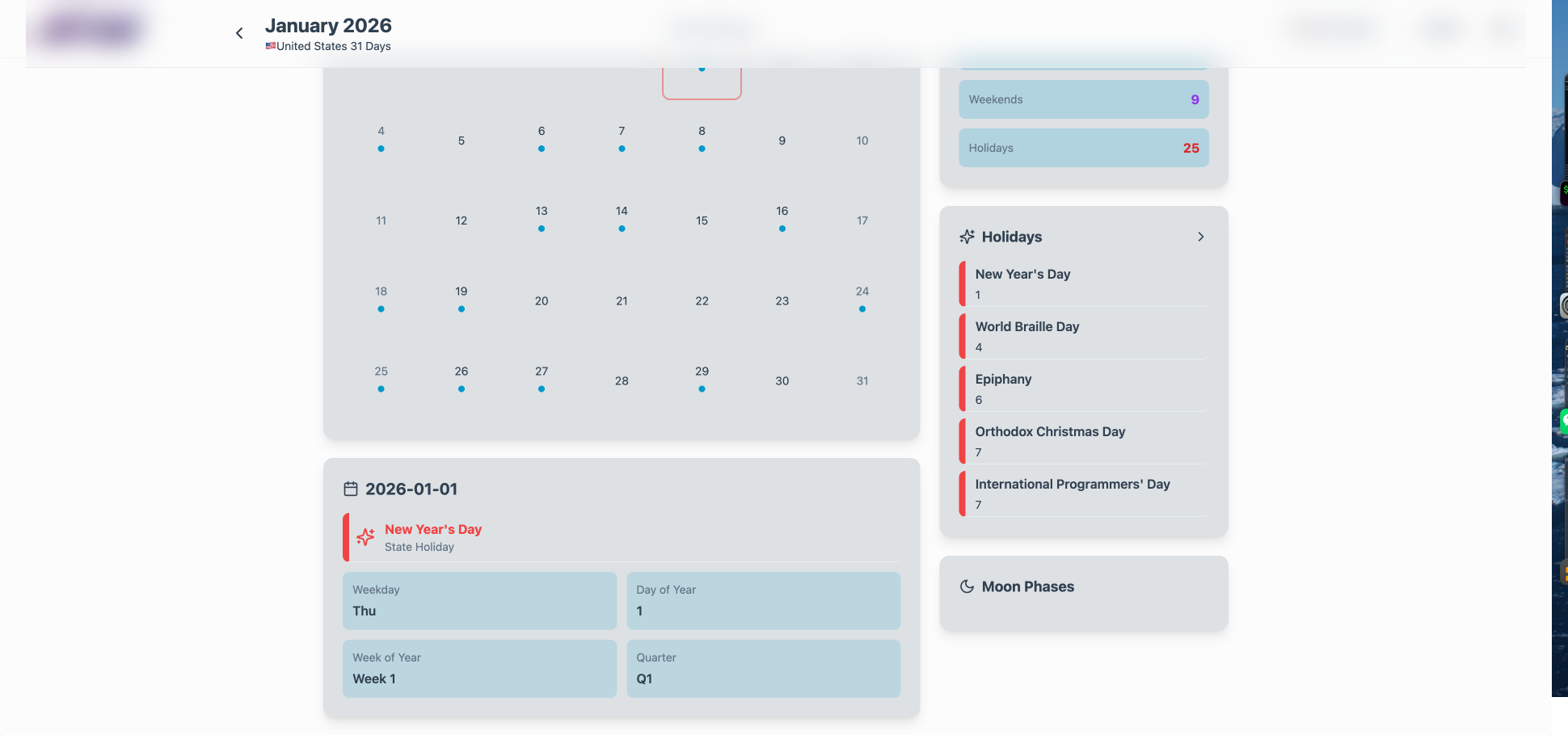2026 Calendar gallery image